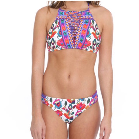 NWOT Nanette Lepore two piece swimsuit - Picture 2 of 8